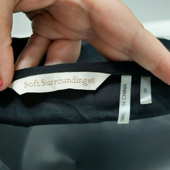 Soft Surroundings Baja Embroidered Jumpsuit sz S - Picture 5 of 6